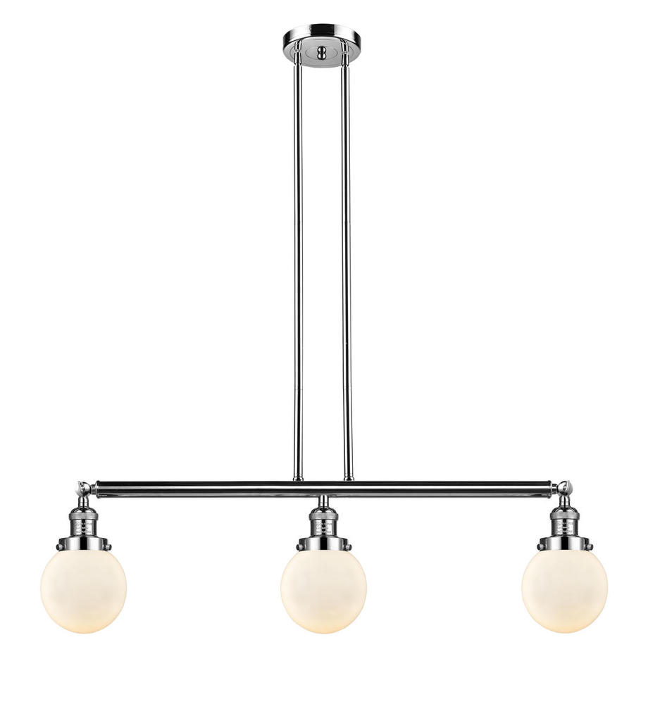 Beacon - 3 Light - 39 inch - Polished Nickel - Stem Hung - Island Light