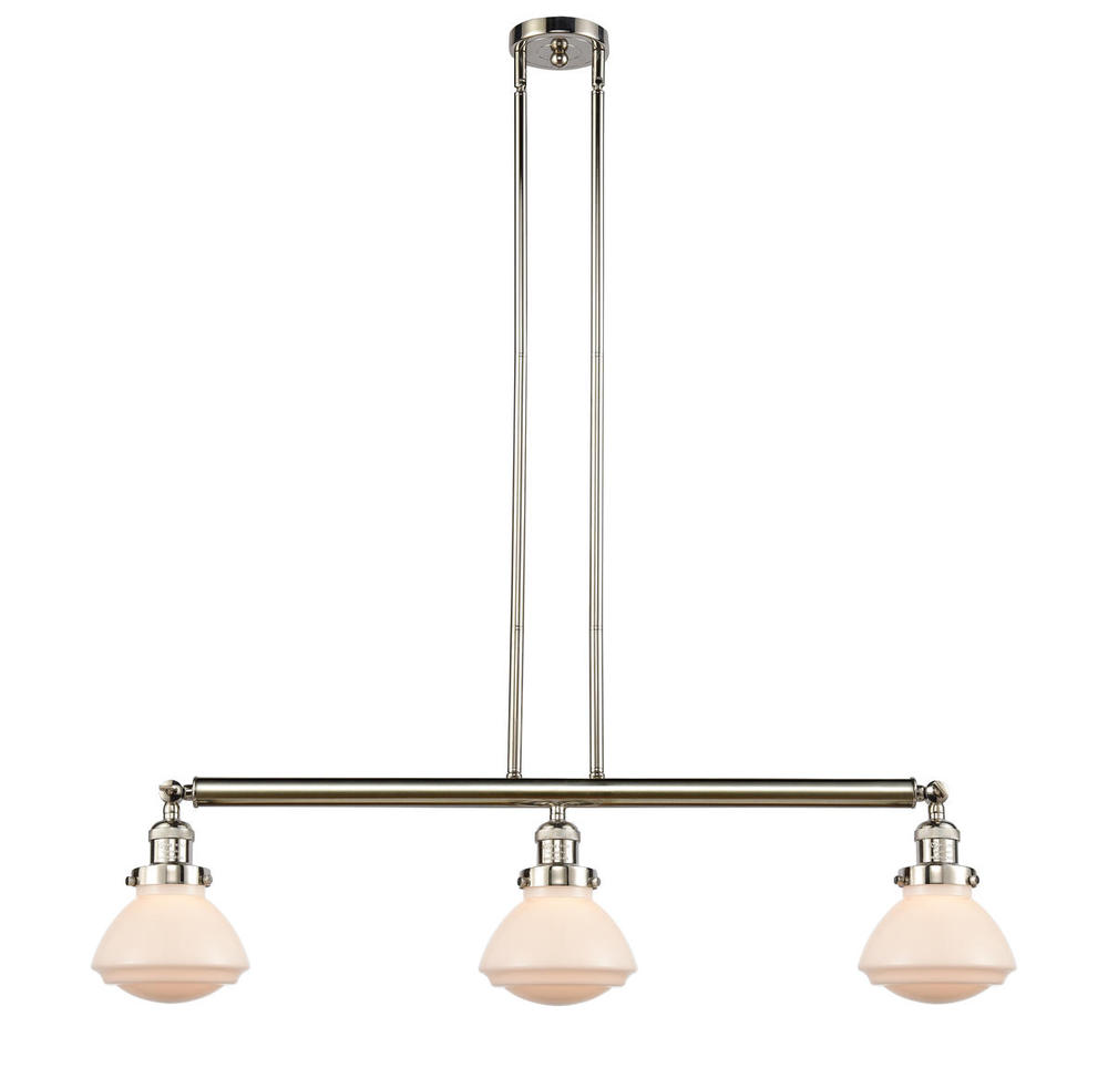 Olean - 3 Light - 39 inch - Polished Nickel - Stem Hung - Island Light