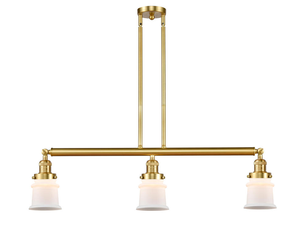 Canton - 3 Light - 39 inch - Satin Gold - Stem Hung - Island Light