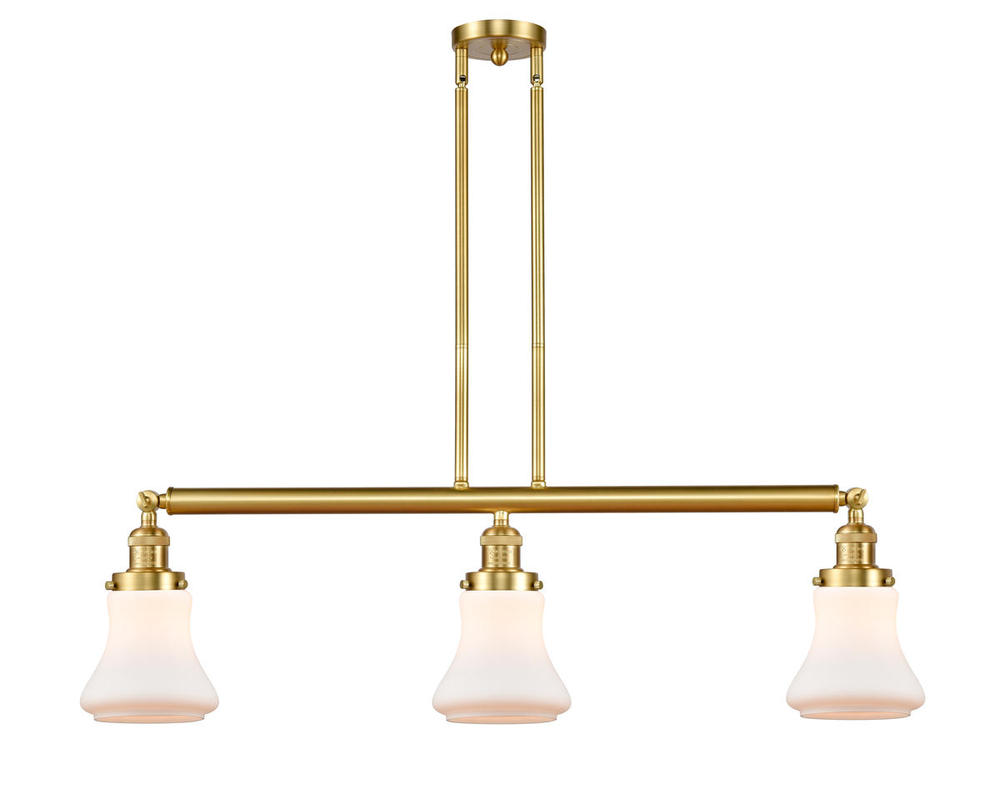 Bellmont - 3 Light - 39 inch - Satin Gold - Stem Hung - Island Light