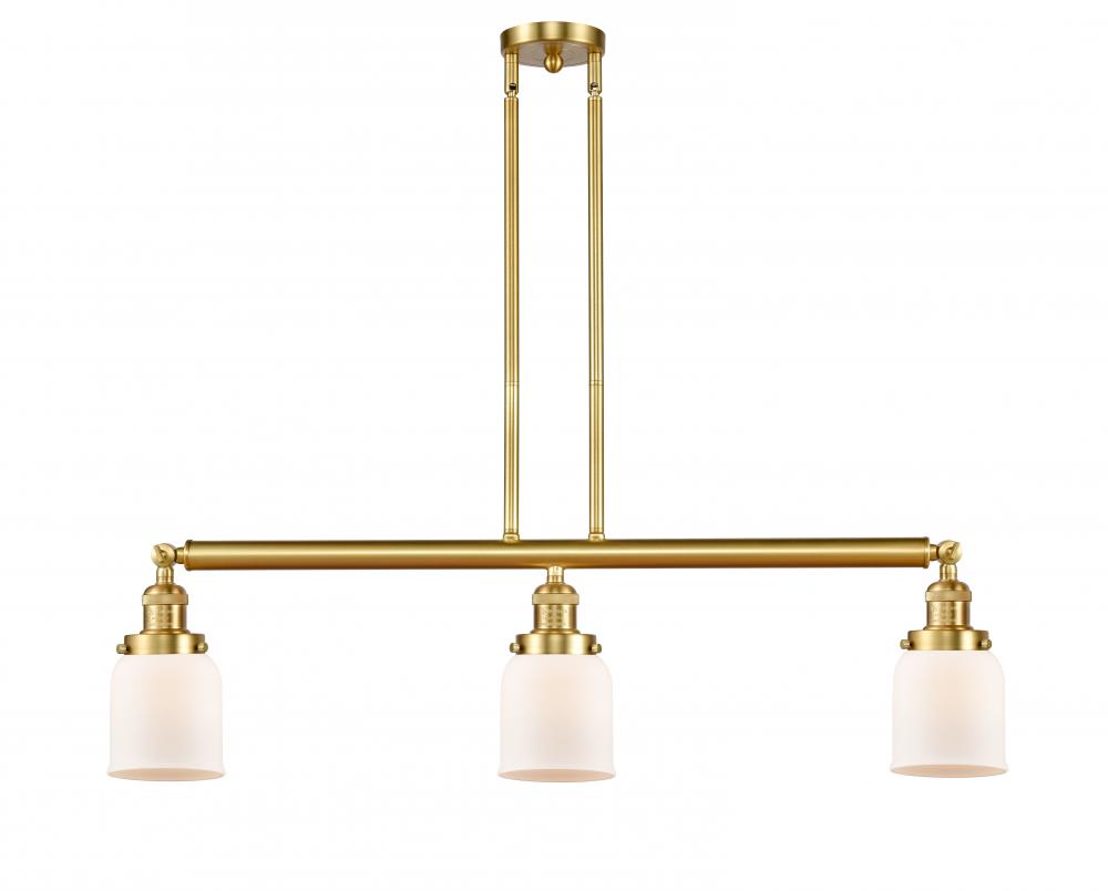 Bell - 3 Light - 38 inch - Satin Gold - Stem Hung - Island Light