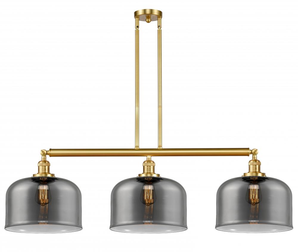 Bell - 3 Light - 42 inch - Satin Gold - Stem Hung - Island Light