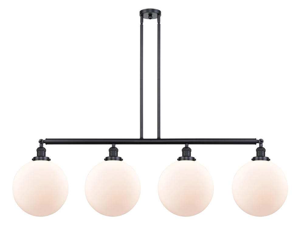 Beacon - 4 Light - 56 inch - Matte Black - Stem Hung - Island Light