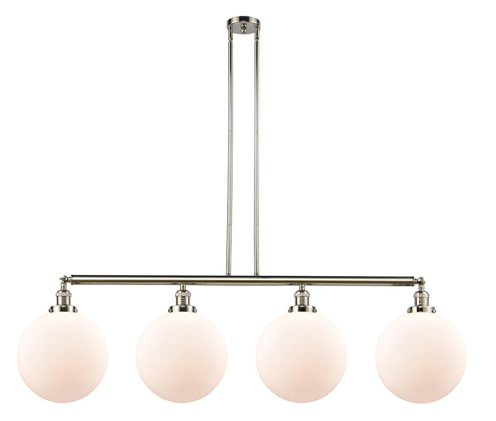 Beacon - 4 Light - 56 inch - Polished Nickel - Stem Hung - Island Light