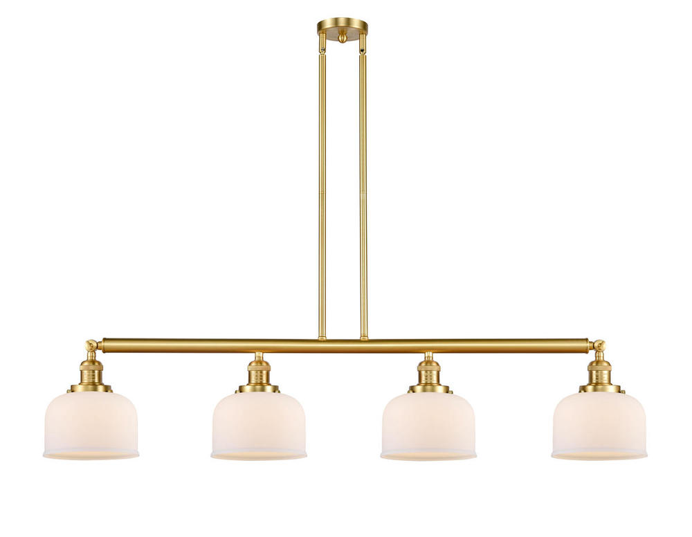 Bell - 4 Light - 53 inch - Satin Gold - Stem Hung - Island Light