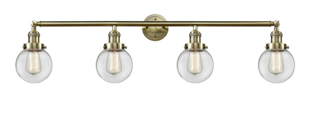 Beacon - 4 Light - 42 inch - Antique Brass - Bath Vanity Light