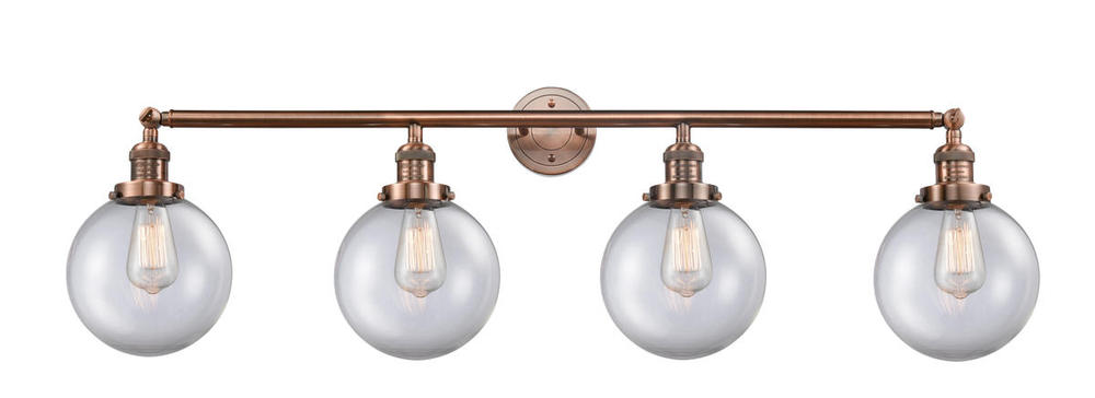 Beacon - 4 Light - 44 inch - Antique Copper - Bath Vanity Light