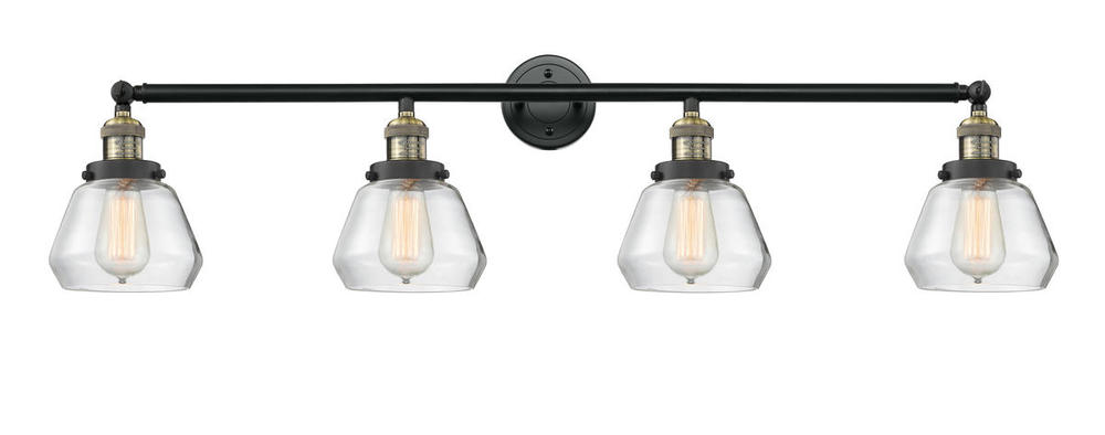 Fulton - 4 Light - 43 inch - Black Antique Brass - Bath Vanity Light