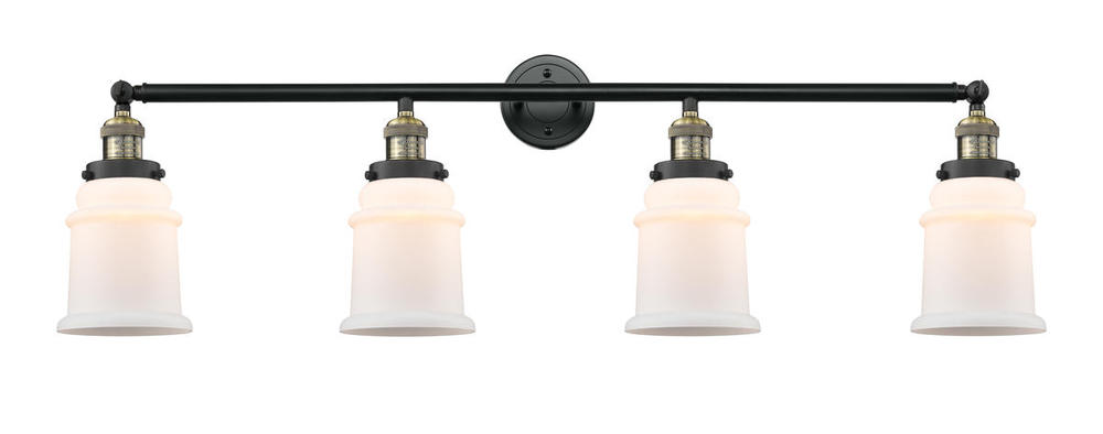 Canton - 4 Light - 42 inch - Black Antique Brass - Bath Vanity Light