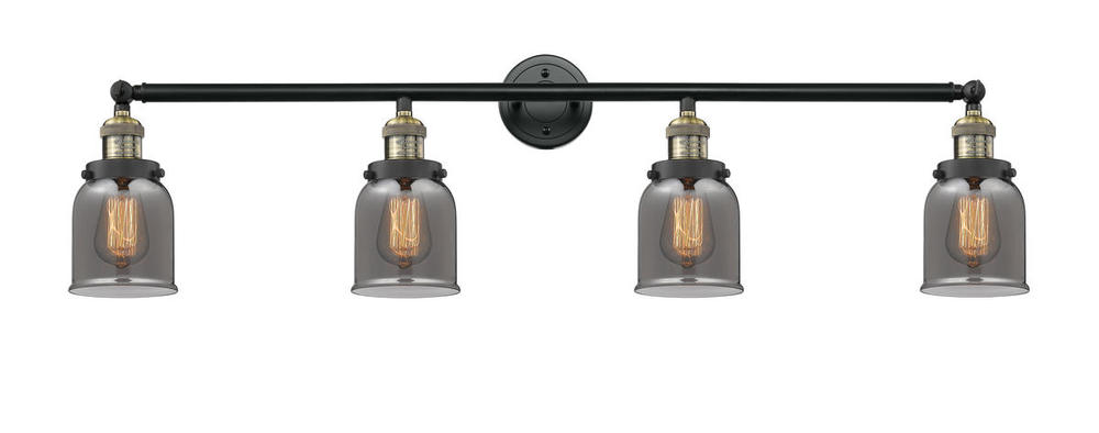 Bell - 4 Light - 42 inch - Black Antique Brass - Bath Vanity Light