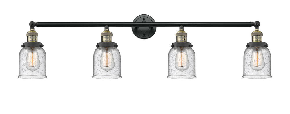 Bell - 4 Light - 42 inch - Black Antique Brass - Bath Vanity Light