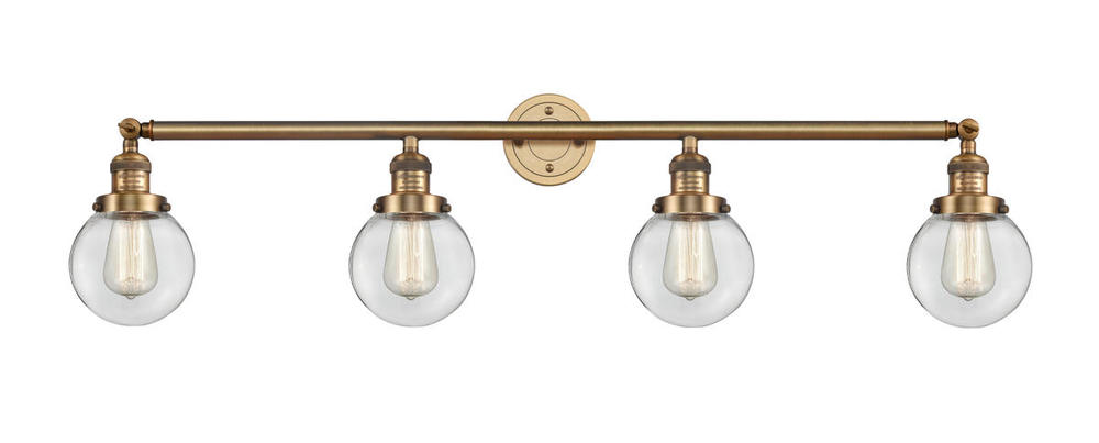 Beacon - 4 Light - 42 inch - Brushed Brass - Bath Vanity Light