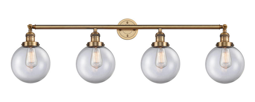 Beacon - 4 Light - 44 inch - Brushed Brass - Bath Vanity Light