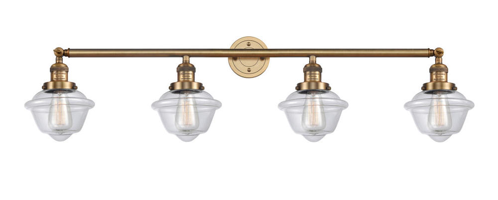 Oxford - 4 Light - 46 inch - Brushed Brass - Bath Vanity Light