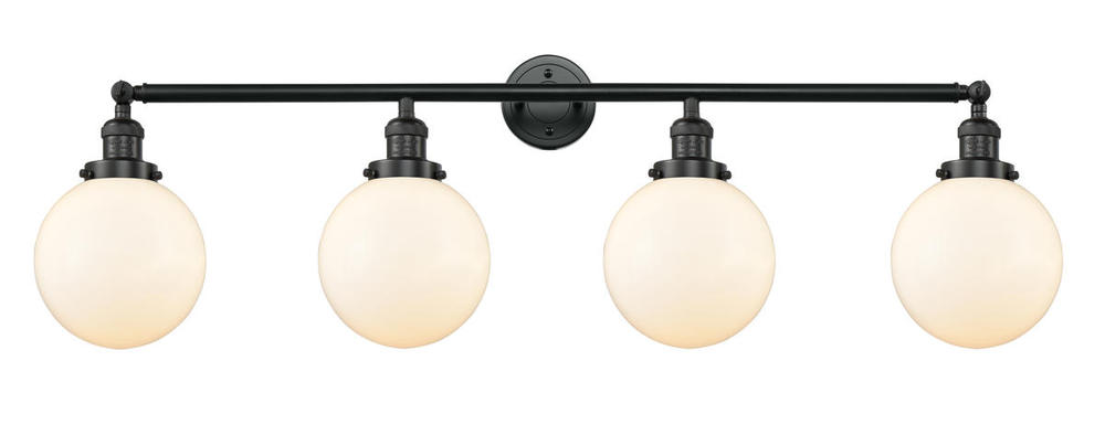 Beacon - 4 Light - 44 inch - Matte Black - Bath Vanity Light