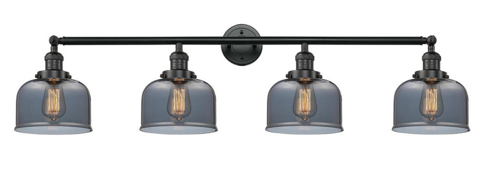 Bell - 4 Light - 44 inch - Matte Black - Bath Vanity Light