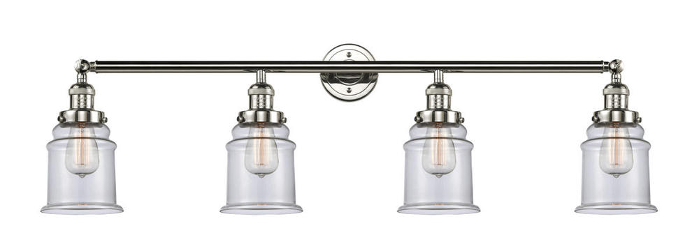 Canton - 4 Light - 42 inch - Polished Nickel - Bath Vanity Light