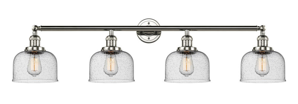 Bell - 4 Light - 44 inch - Polished Nickel - Bath Vanity Light