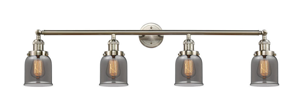 Bell - 4 Light - 42 inch - Brushed Satin Nickel - Bath Vanity Light