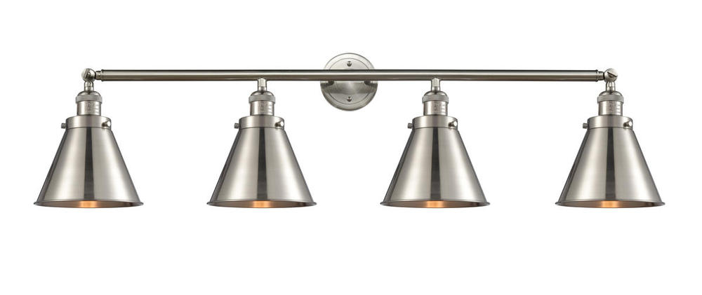 Appalachian - 4 Light - 44 inch - Brushed Satin Nickel - Bath Vanity Light