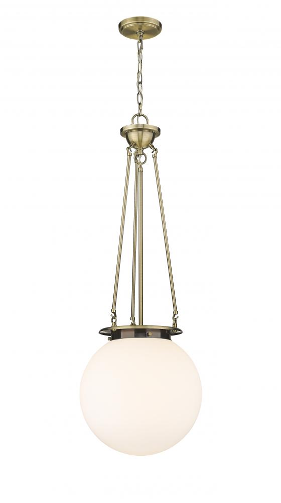 Beacon - 1 Light - 14 inch - Antique Brass - Chain Hung - Pendant