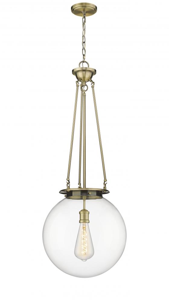 Beacon - 1 Light - 16 inch - Antique Brass - Chain Hung - Pendant