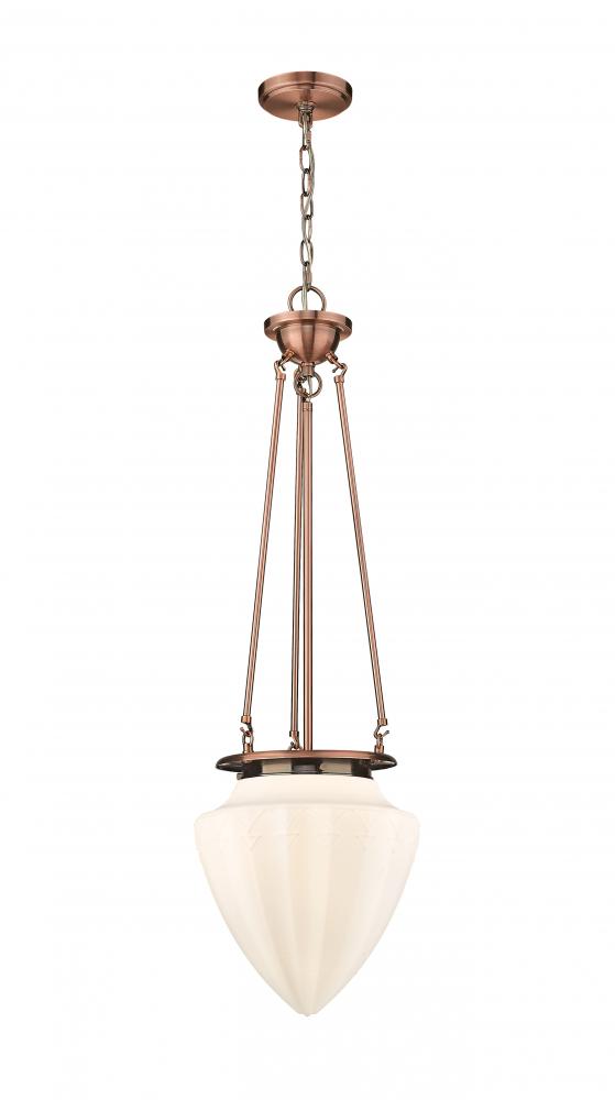 Beacon - 1 Light - 14 inch - Antique Copper - Chain Hung - Pendant