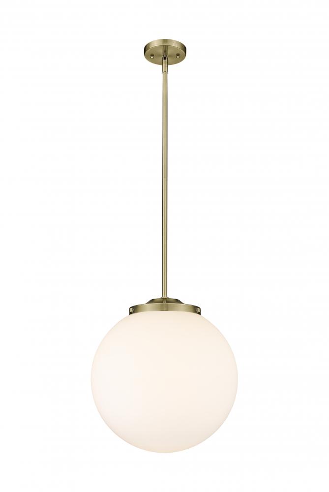 Beacon - 1 Light - 16 inch - Antique Brass - Cord hung - Pendant