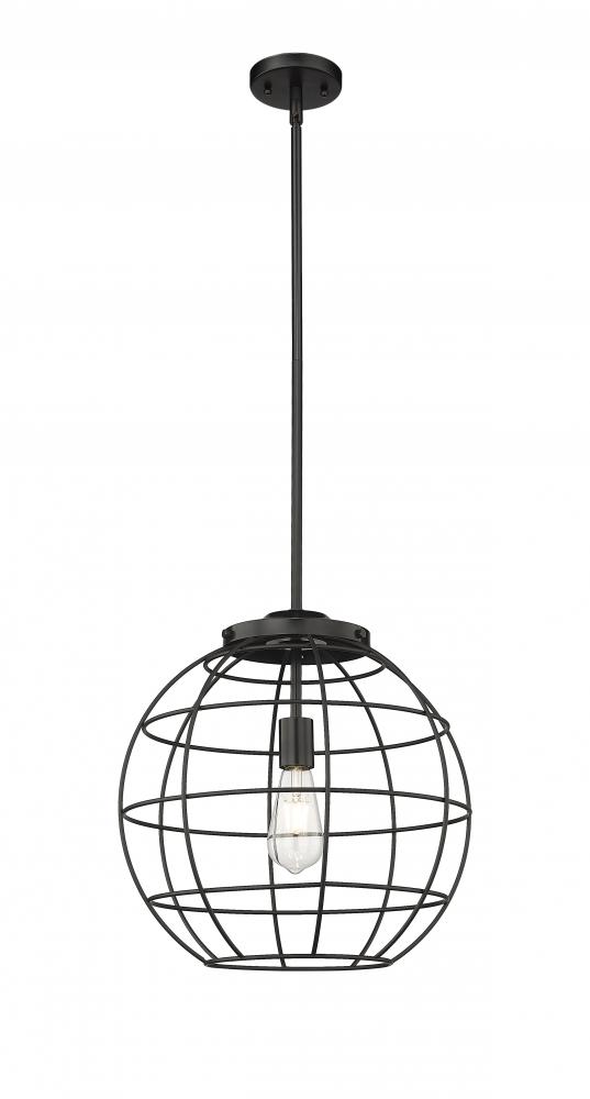 Lake Placid - 1 Light - 16 inch - Matte Black - Pendant