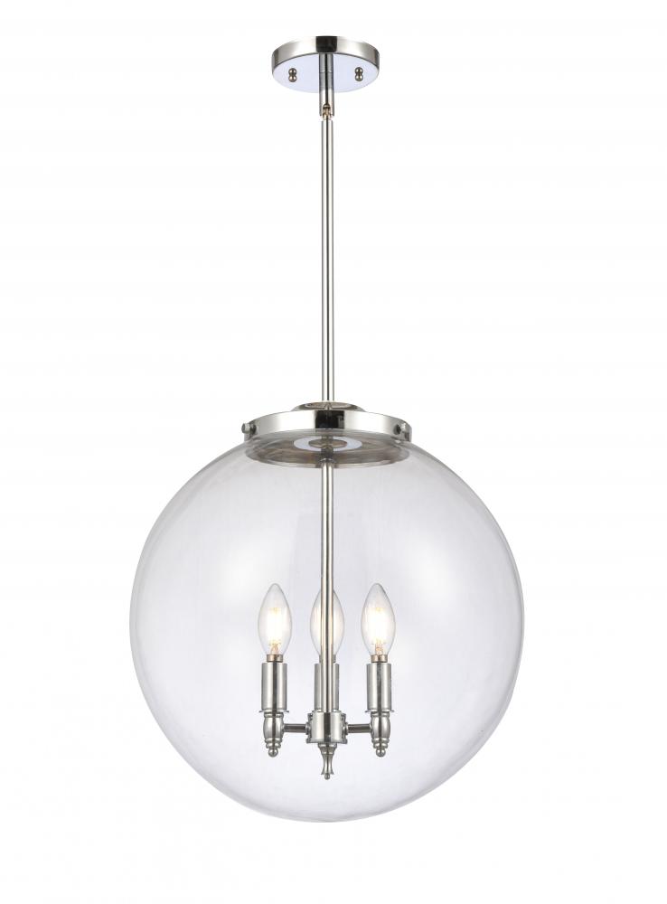 Beacon - 3 Light - 16 inch - Polished Chrome - Cord hung - Pendant