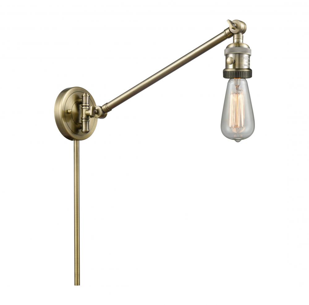 Bare Bulb - 1 Light - 5 inch - Antique Brass - Swing Arm