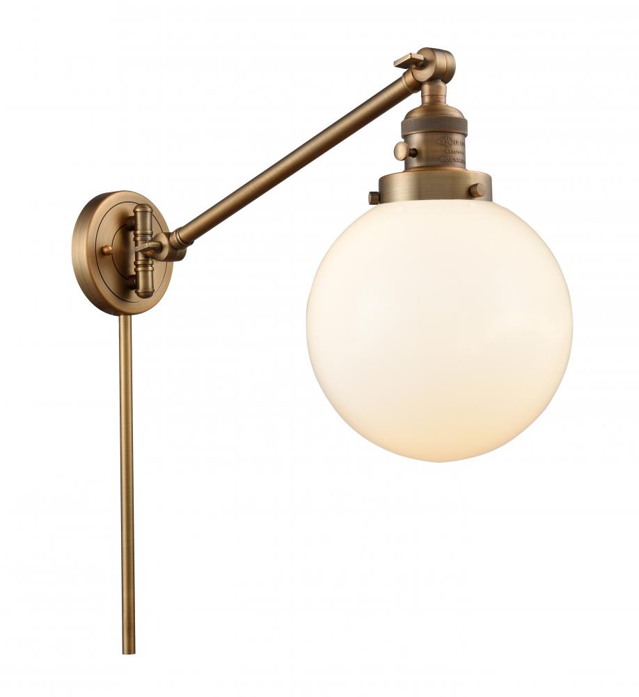 Beacon - 1 Light - 8 inch - Brushed Brass - Swing Arm