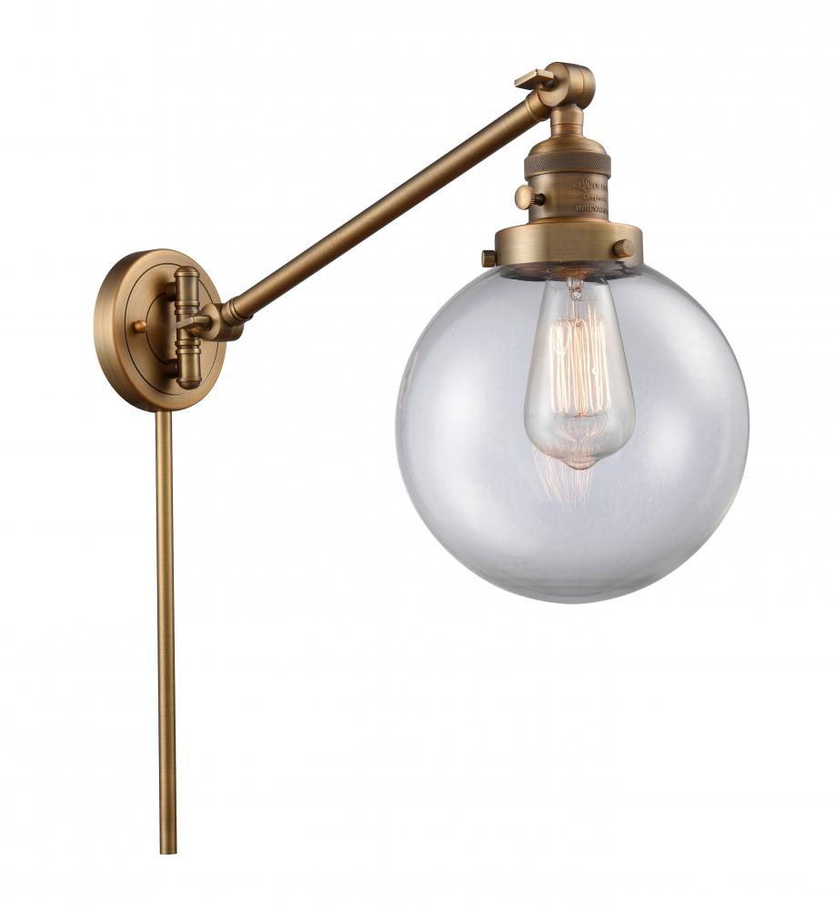 Beacon - 1 Light - 8 inch - Brushed Brass - Swing Arm