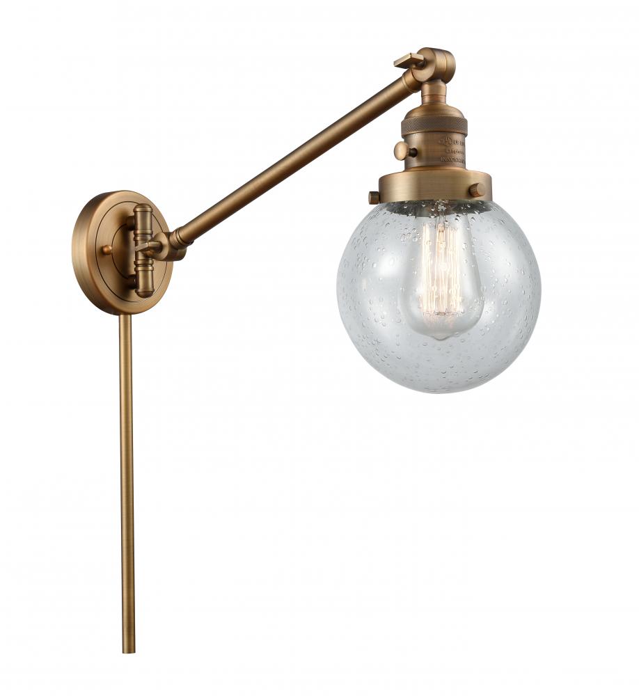 Beacon - 1 Light - 6 inch - Brushed Brass - Swing Arm