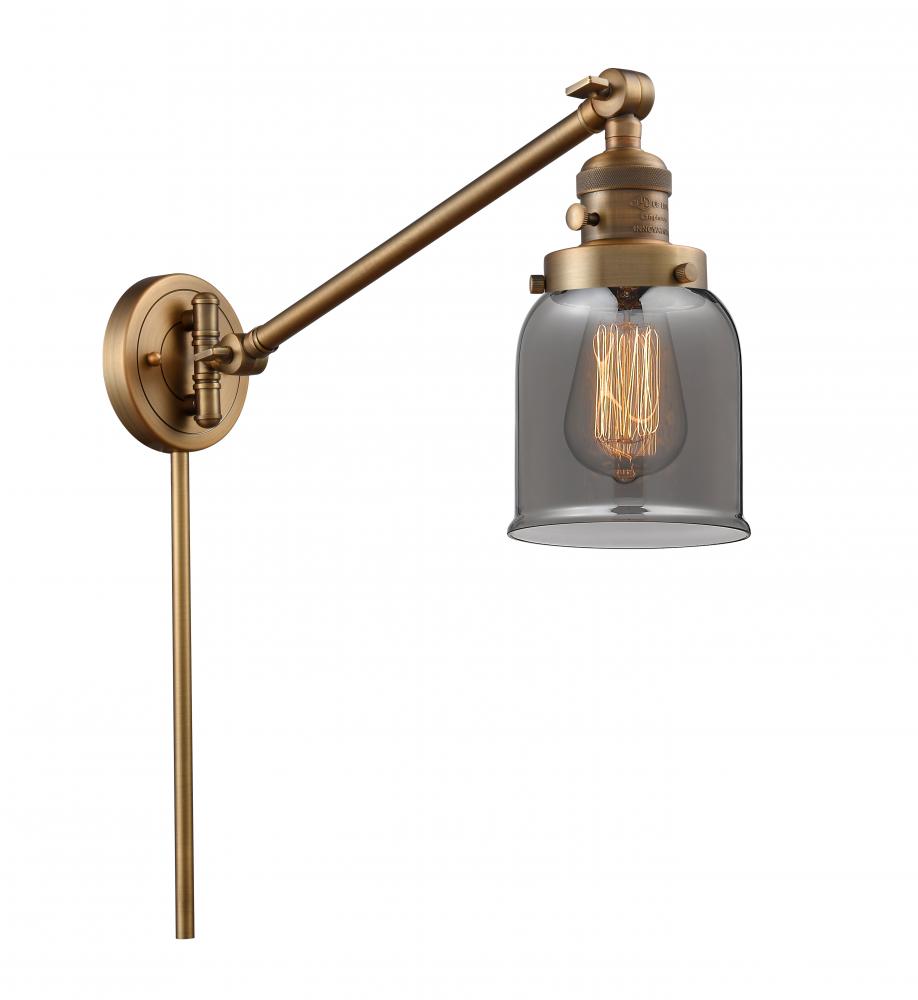 Bell - 1 Light - 8 inch - Brushed Brass - Swing Arm