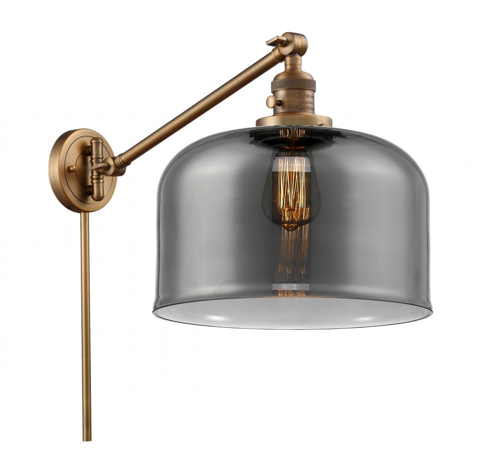 Bell - 1 Light - 12 inch - Brushed Brass - Swing Arm