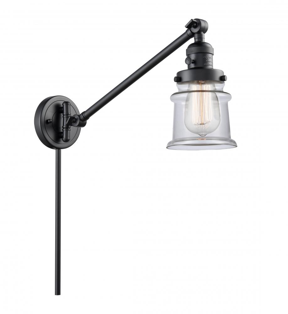 Canton - 1 Light - 8 inch - Matte Black - Swing Arm