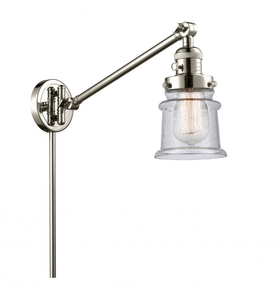 Canton - 1 Light - 8 inch - Polished Nickel - Swing Arm