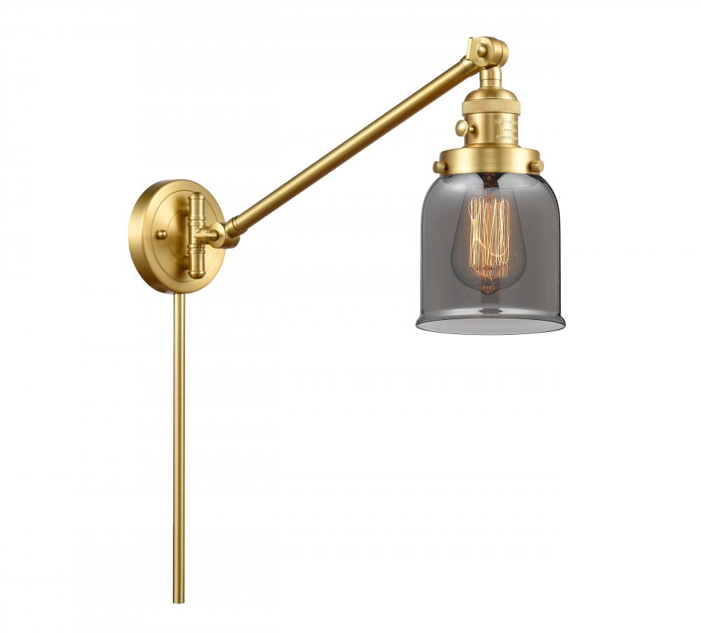 Bell - 1 Light - 8 inch - Satin Gold - Swing Arm