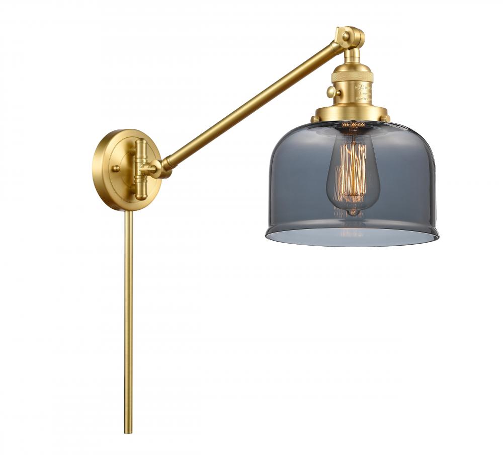 Bell - 1 Light - 8 inch - Satin Gold - Swing Arm