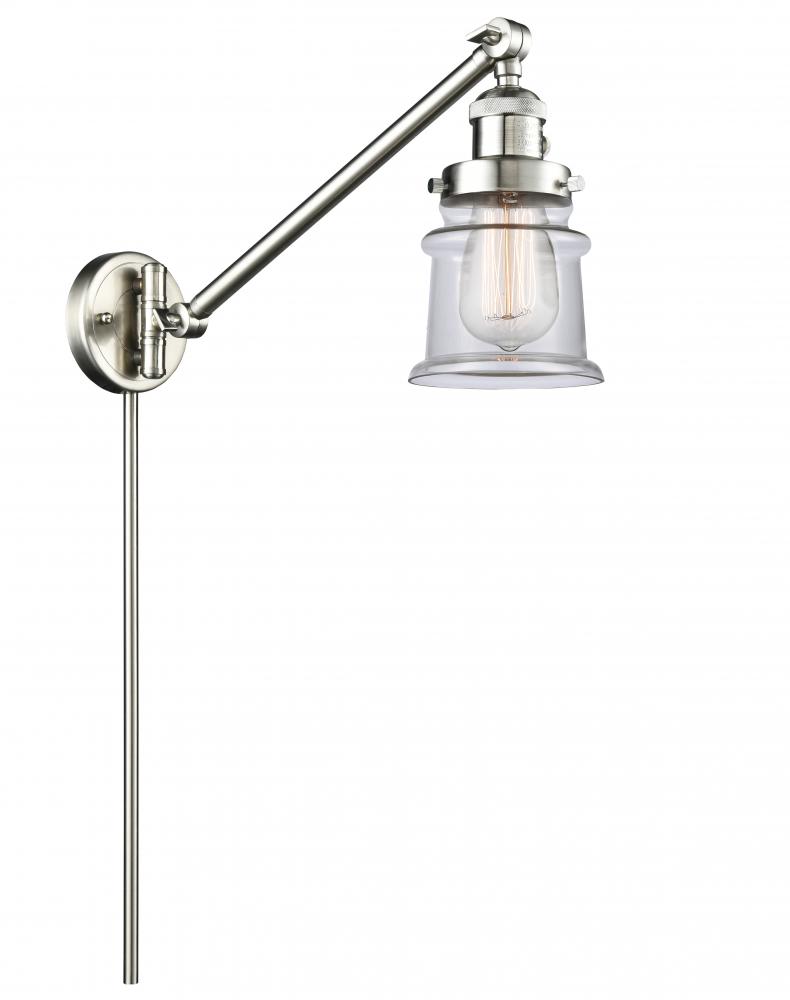 Canton - 1 Light - 8 inch - Brushed Satin Nickel - Swing Arm