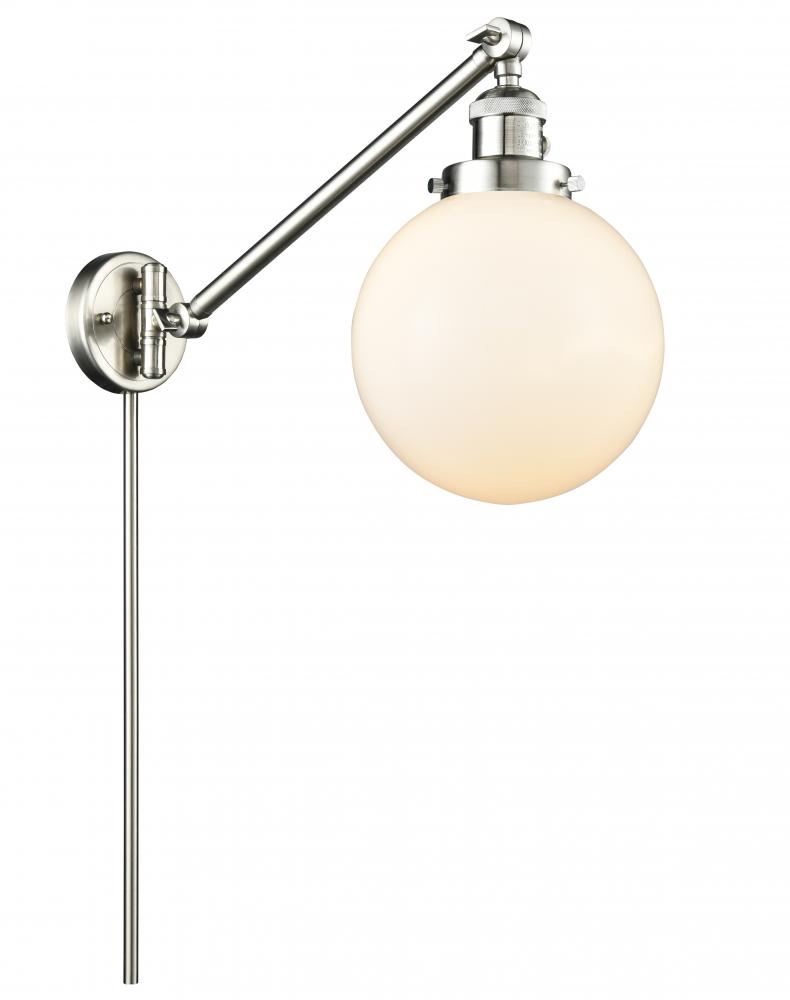 Beacon - 1 Light - 8 inch - Brushed Satin Nickel - Swing Arm