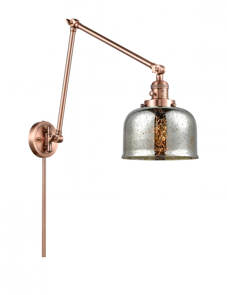 Bell - 1 Light - 8 inch - Antique Copper - Swing Arm