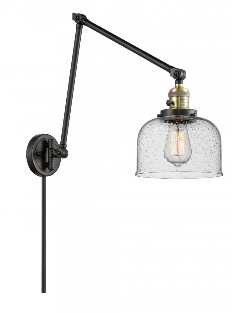 Bell - 1 Light - 8 inch - Black Antique Brass - Swing Arm