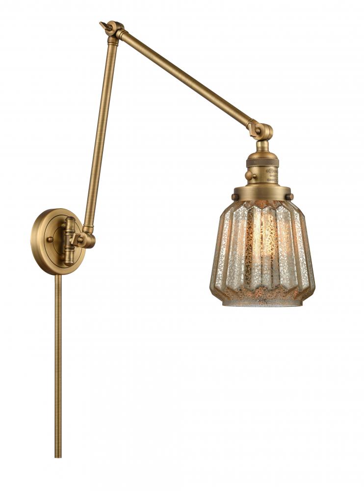 Chatham - 1 Light - 8 inch - Brushed Brass - Swing Arm