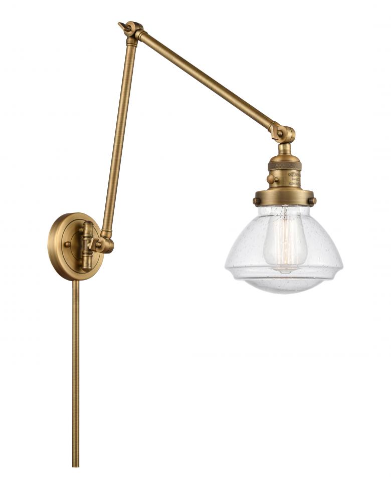 Olean - 1 Light - 9 inch - Brushed Brass - Swing Arm