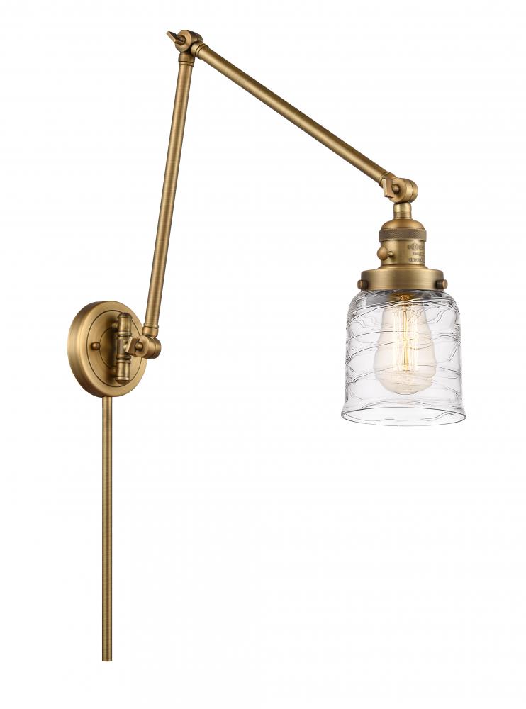 Bell - 1 Light - 8 inch - Brushed Brass - Swing Arm