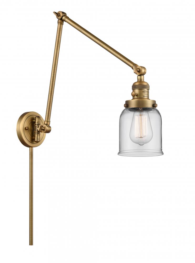 Bell - 1 Light - 8 inch - Brushed Brass - Swing Arm