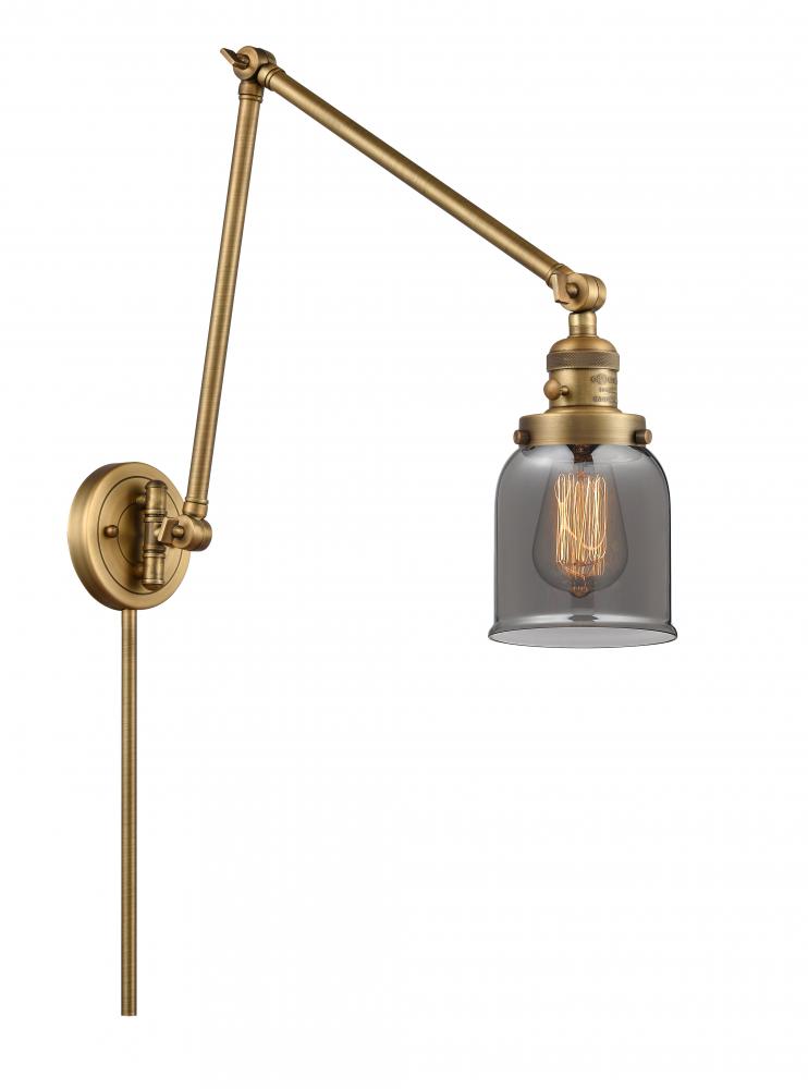 Bell - 1 Light - 8 inch - Brushed Brass - Swing Arm