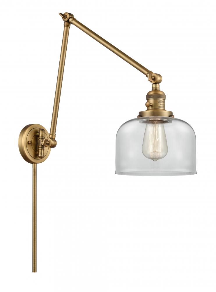 Bell - 1 Light - 8 inch - Brushed Brass - Swing Arm